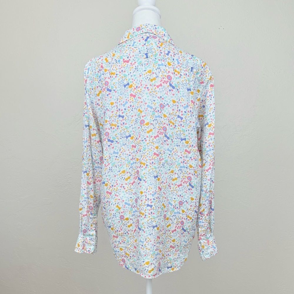 Frank & Eileen “Eileen” Italian Linen Floral Button Down Shirt *EUC* size M - Picture 7 of 14
